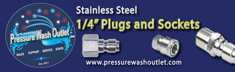 1/4&quot; QC STAINLESS STEEL SOCKETS AND PLUGS