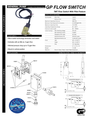 100879 FLOW SWITCH TMT, PILOT, 12 GPM (5193) – North American